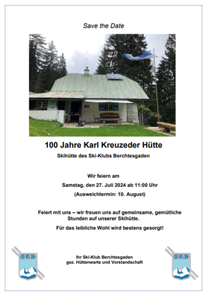 100 Jahre Karl Kreuzeder Hütte